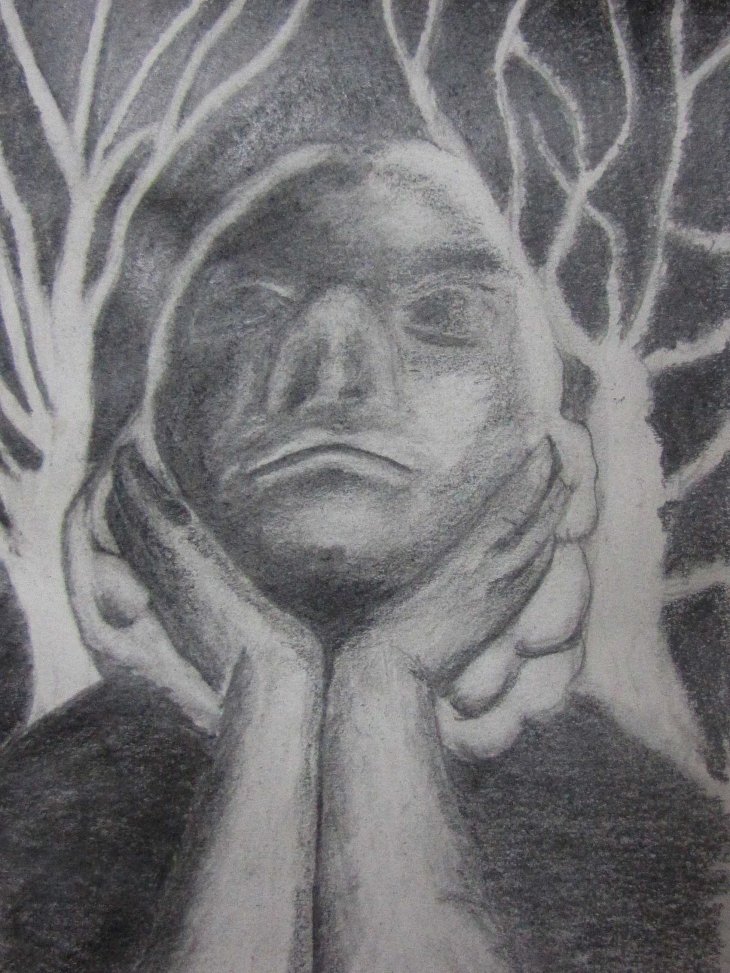 Sehnsucht, Skizzenbuch A5, Bleistift