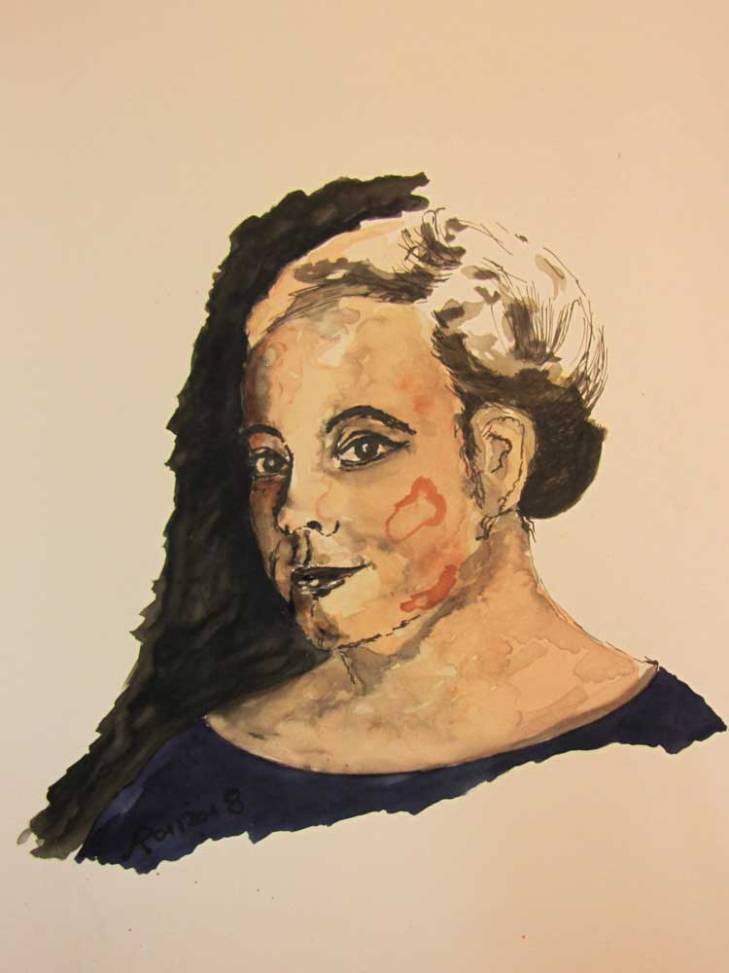 A3 Steinpapier, Tusche