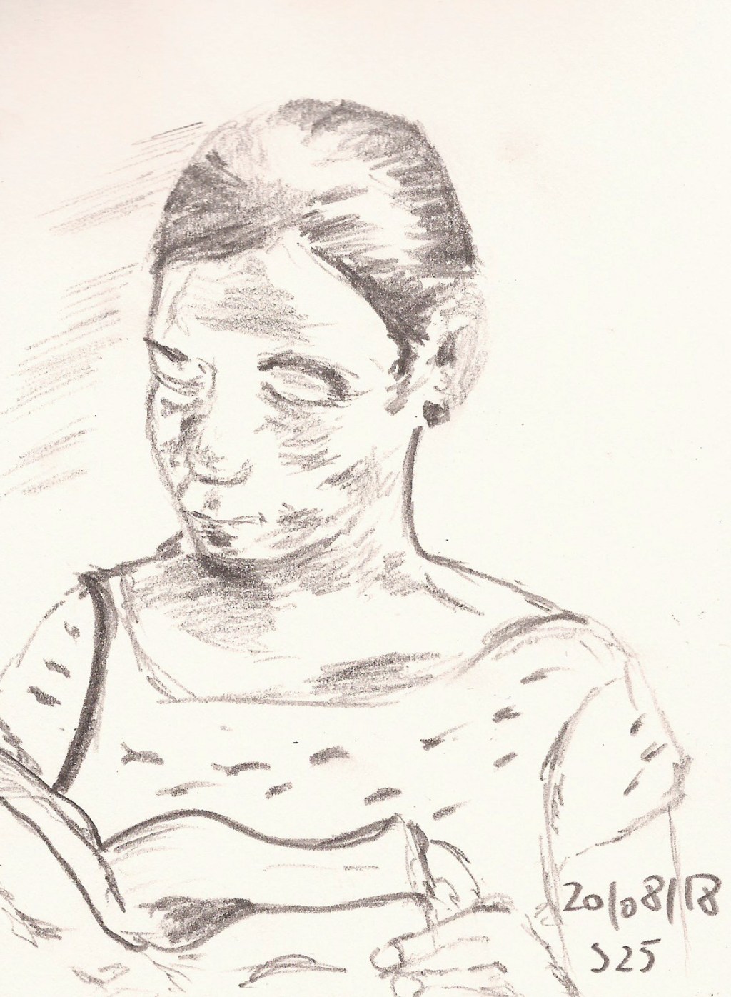 S-Bahn-Skizzen (40) – Frau mit Buch