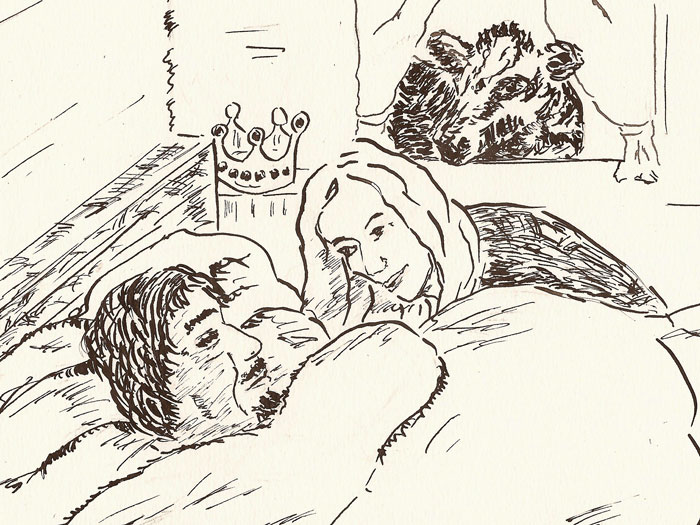 #INKTOBER2018 09: precious – kostbar: Die kluge&nbsp;Bauerntochter