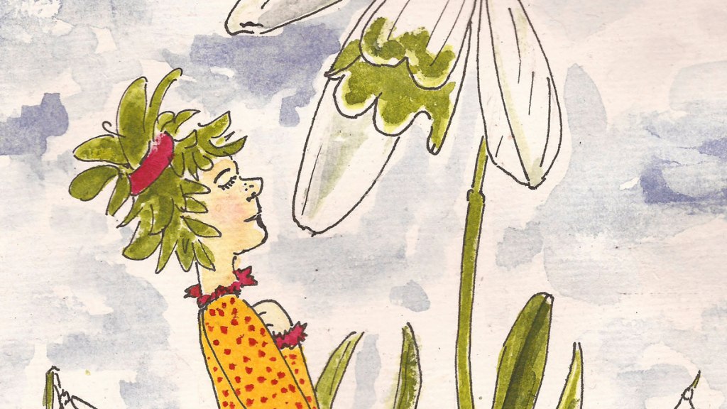 Koboldina im Schneeglöckchenwald