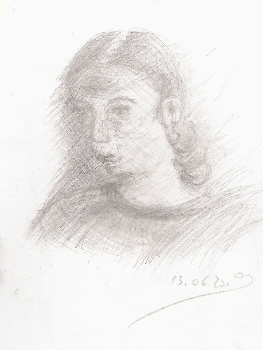 Auflösung. Miniaturskizze, 13.6.2019