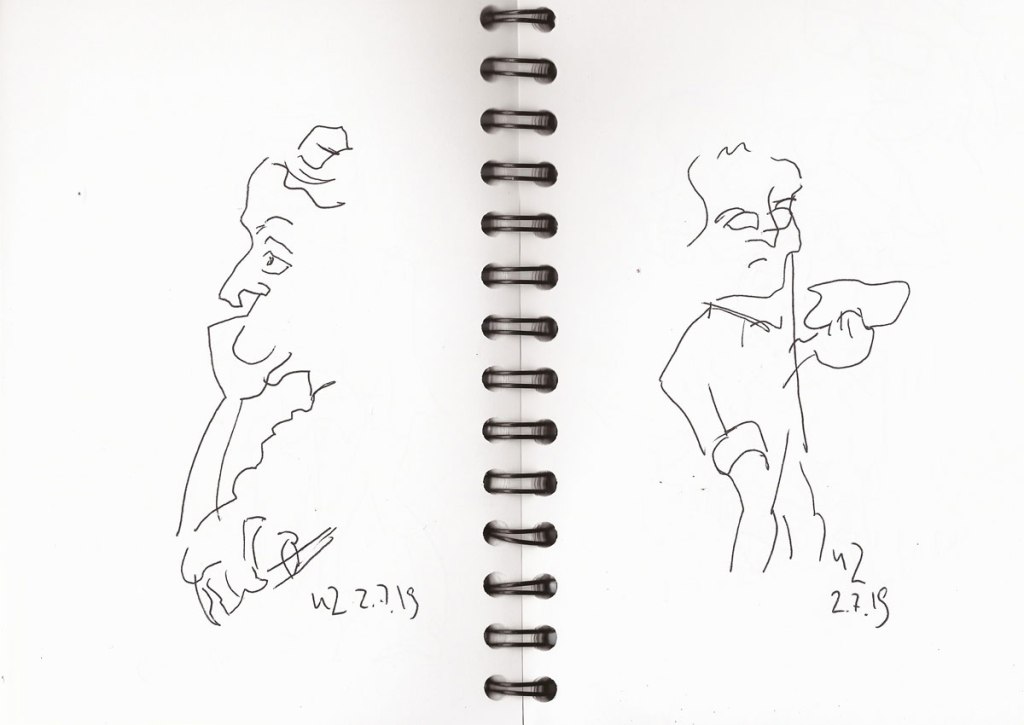 S-Bahn-Skizzen (60). Blind&nbsp;zeichnen