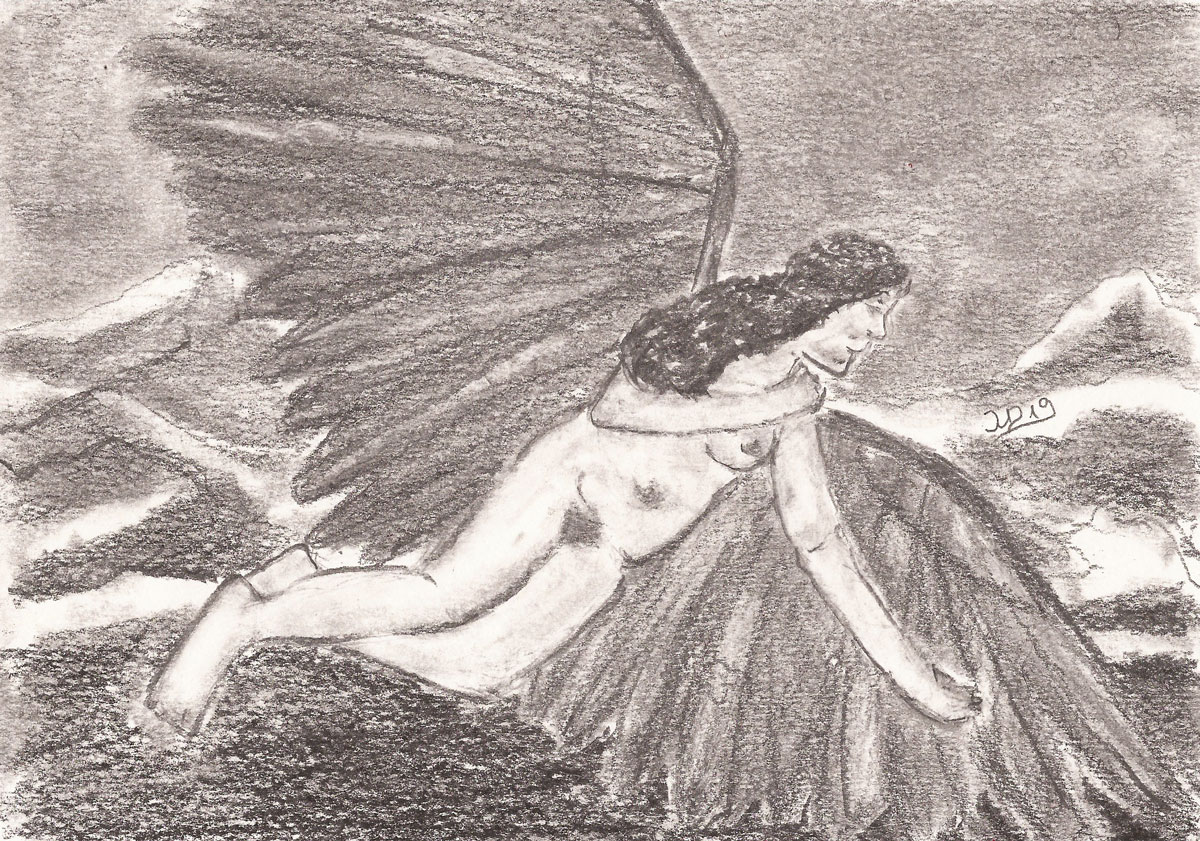 Margaritas Traum (Vs.3), Grafitstift, August 2019