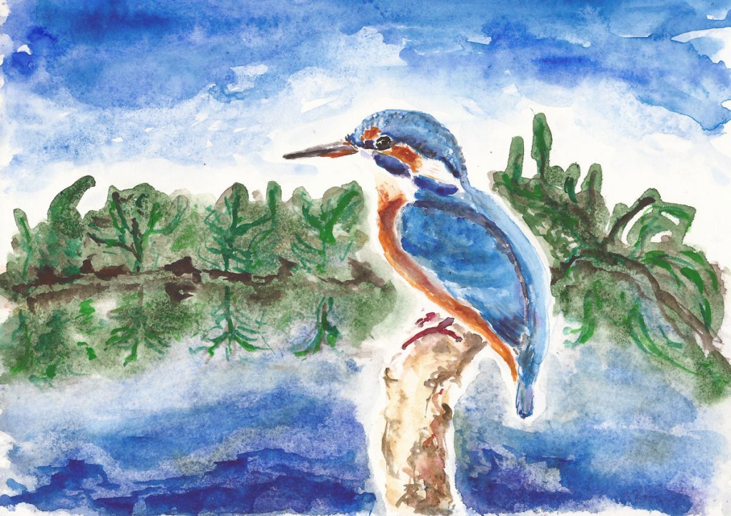 Stadt und Natur. Eisvogel