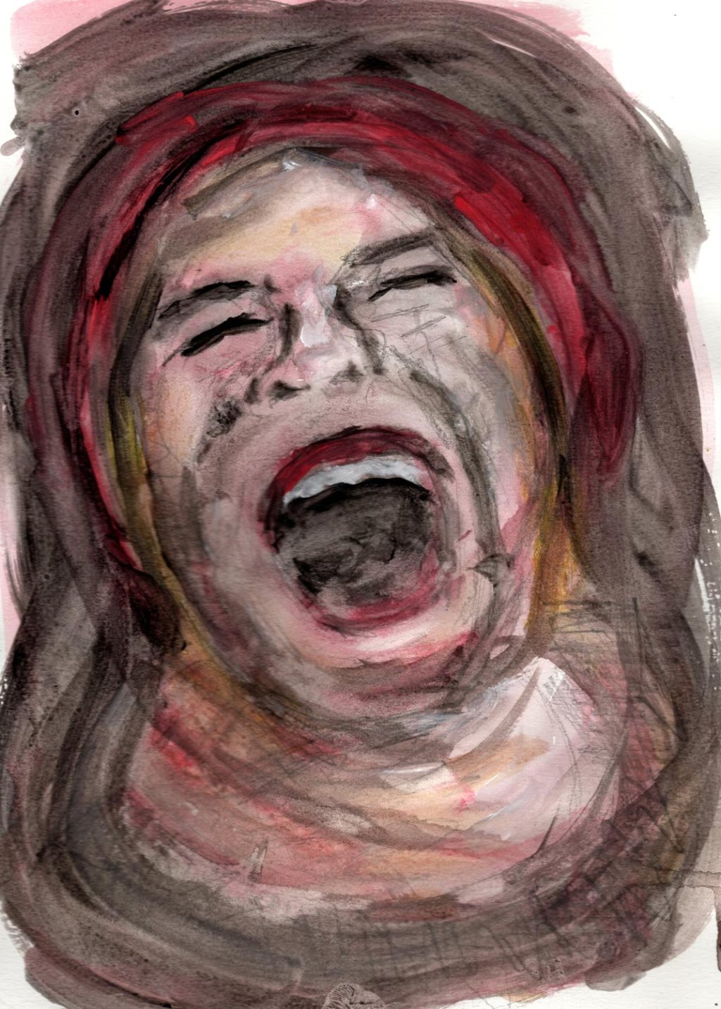 Mittwochsportraits. Gouache-Grimassen