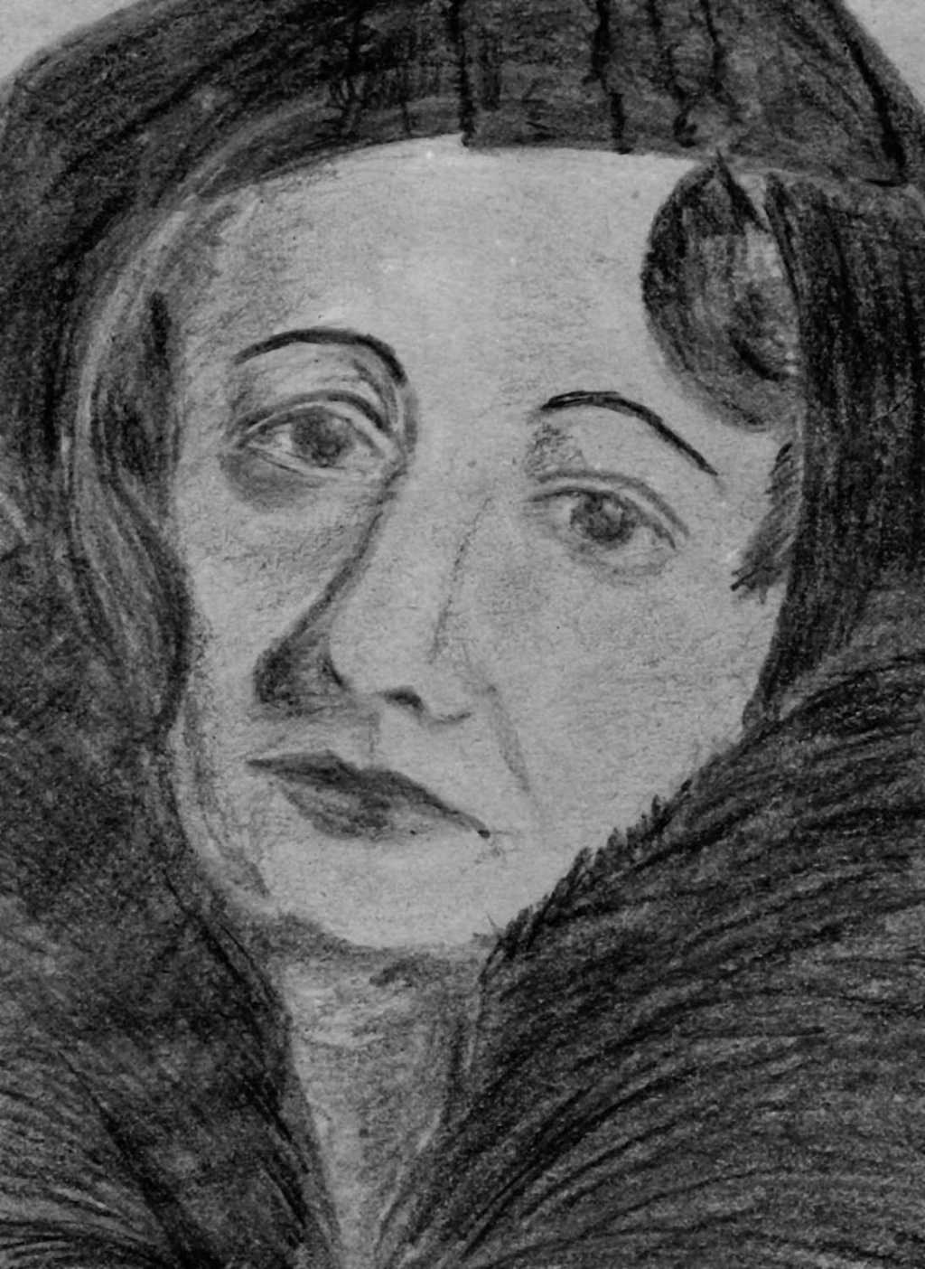 Portraitzeichnen am Mittwoch. Mme.&nbsp;Bulgakowa