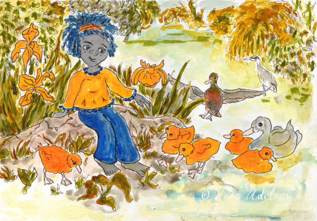 Tuschezeichnung. Koboldina (2)