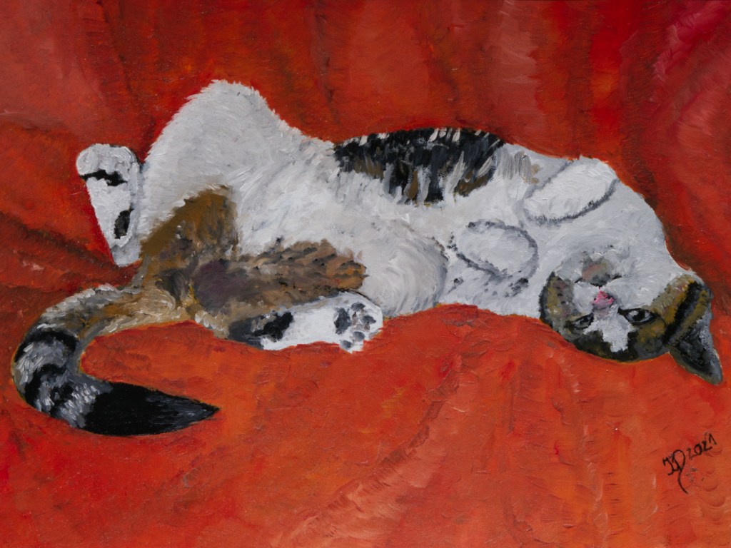 Lina als Ölgemälde