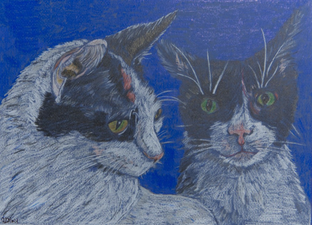 Buntstiftzeichnung. Jasmin und&nbsp;Pocahontas