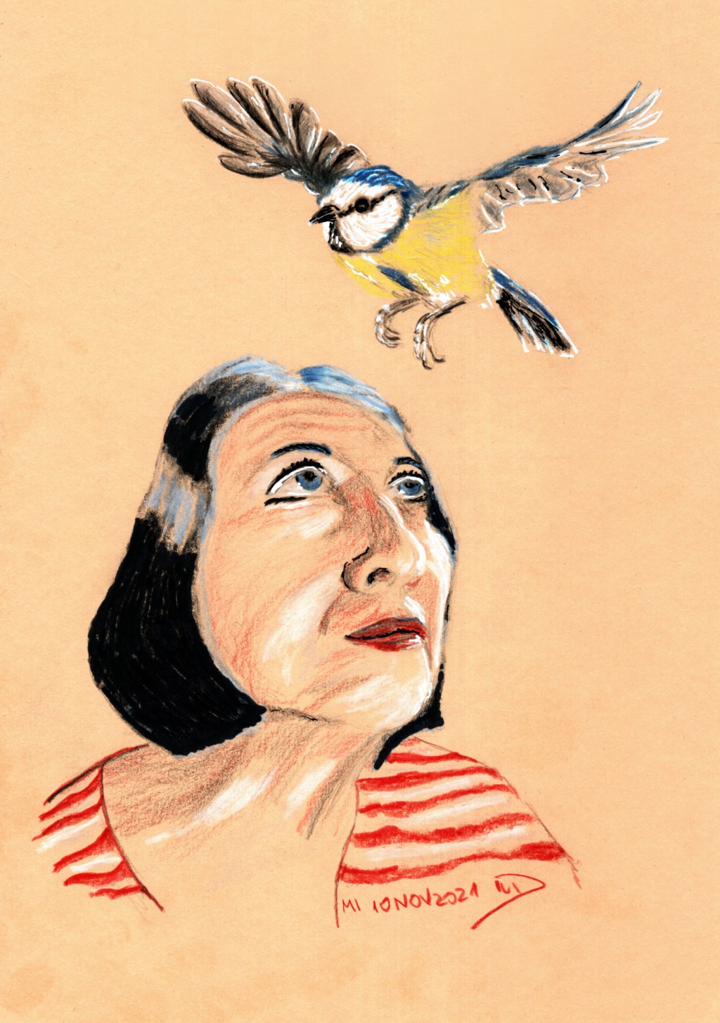 Selbstportrait am Mittwoch, 10. November 2021. Ja, ich habe eine&nbsp;Meise