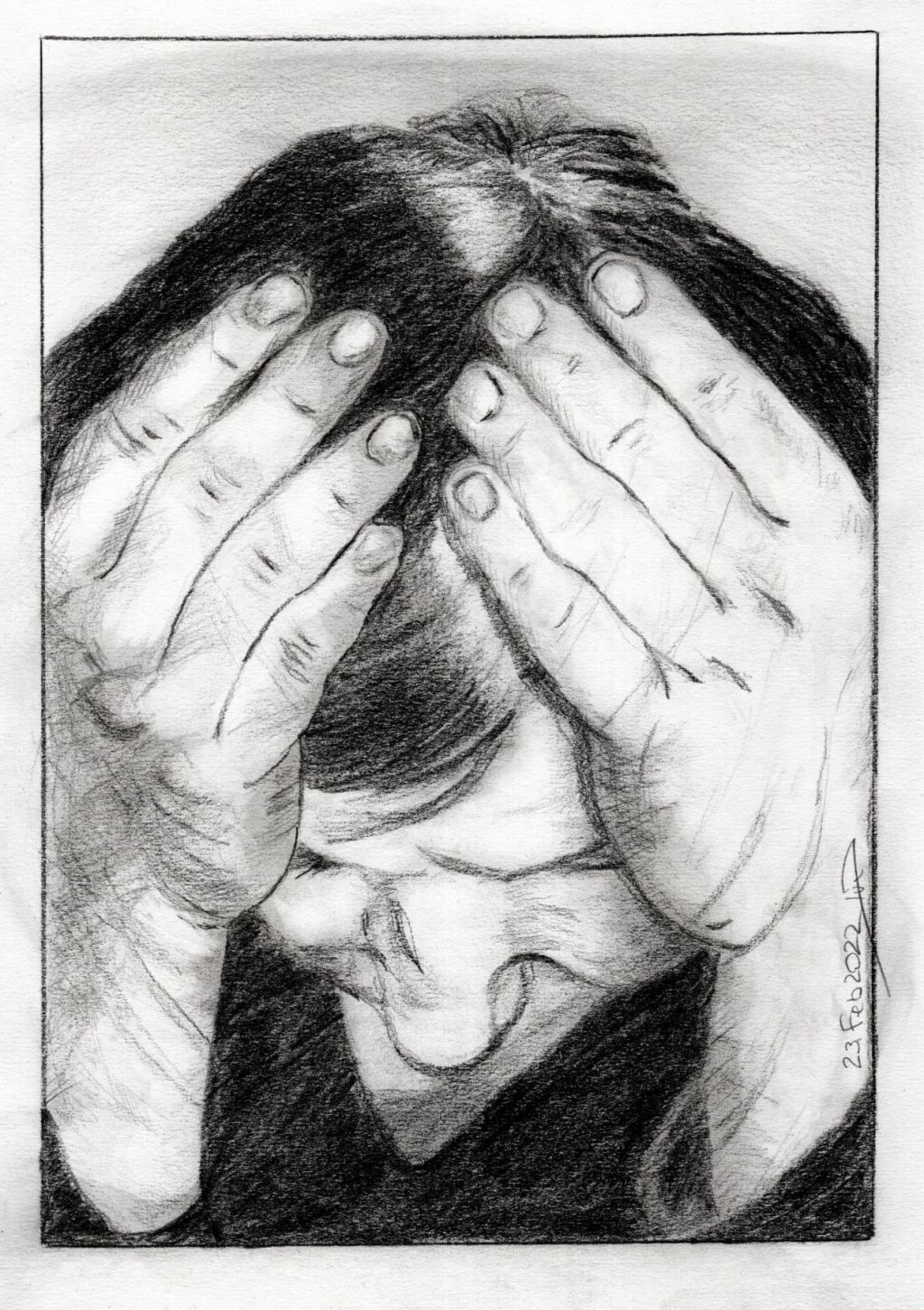 Mittwoch, 23. Februar 2022. Selbst mit beiden&nbsp;Händen
