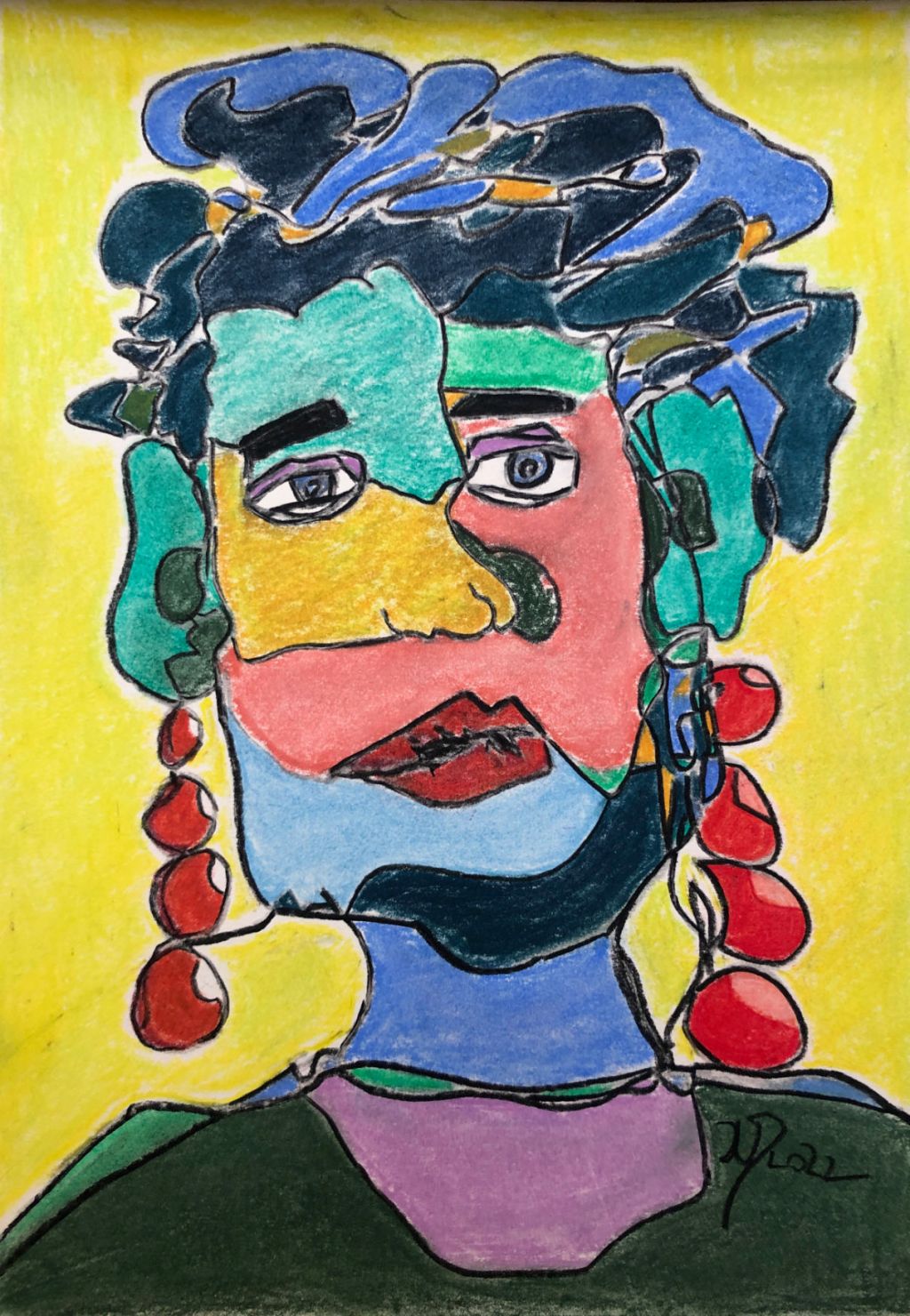 Portrait. Eine Linie und&nbsp;Farbe