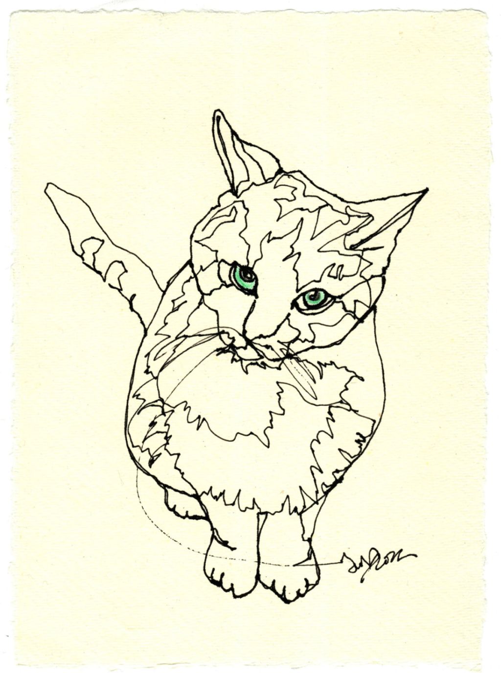 Sonntagskatze mit Musik