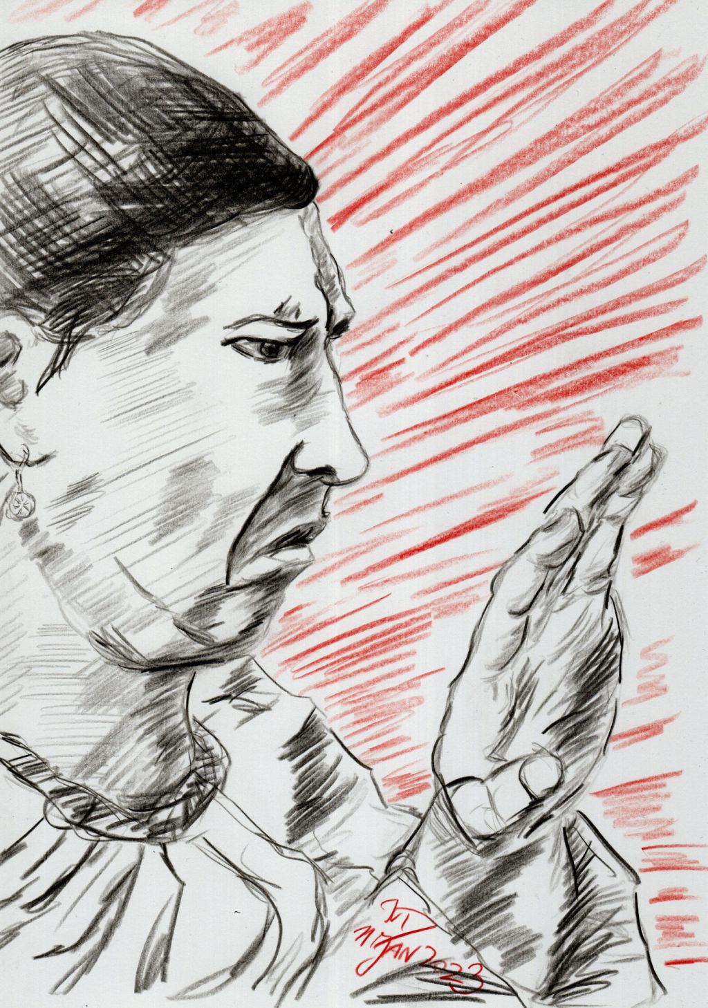 Selbstportrait am Mittwoch, 11. Januar&nbsp;2023