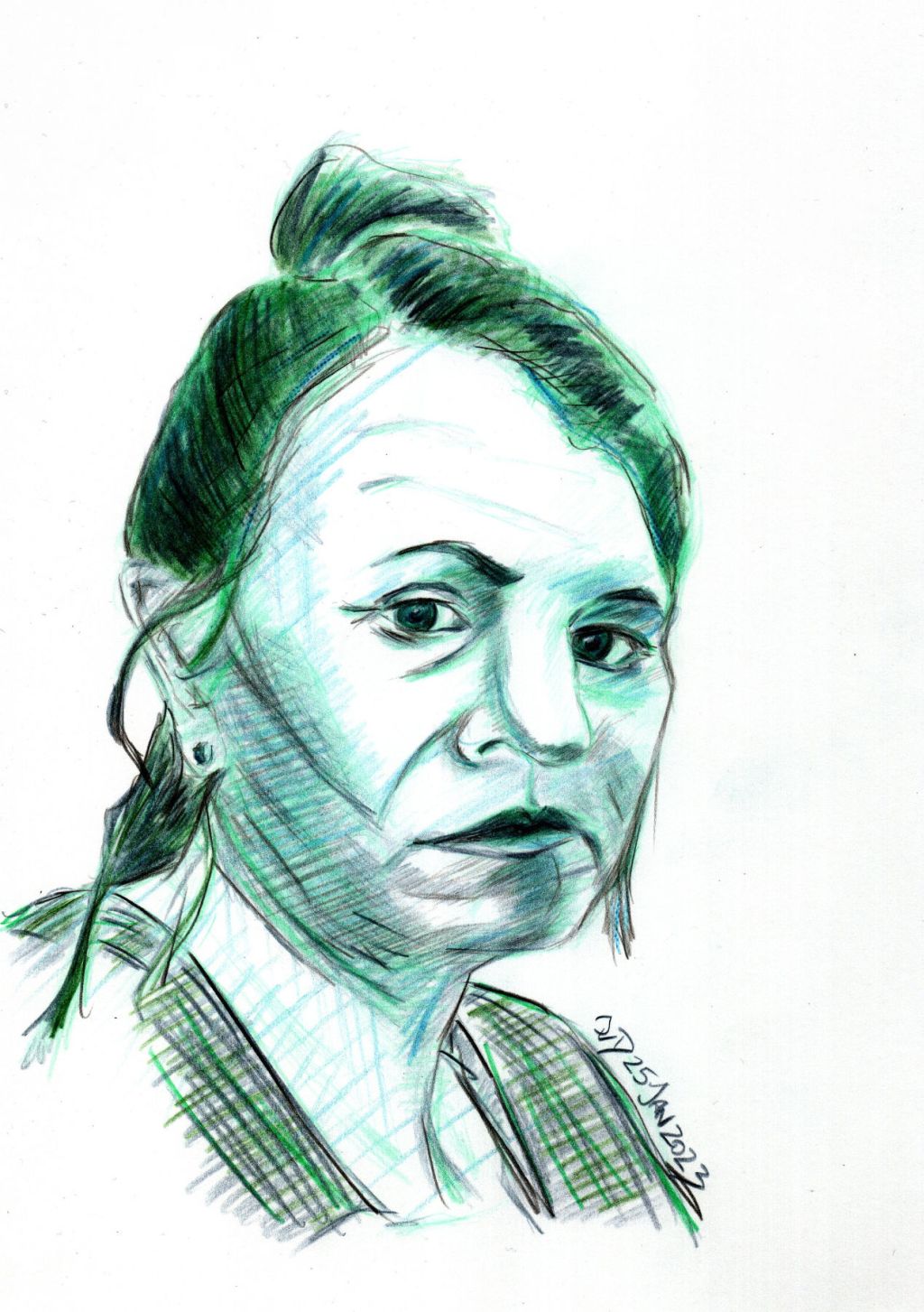 Selbstportrait am Mittwoch, 25. Januar 2023