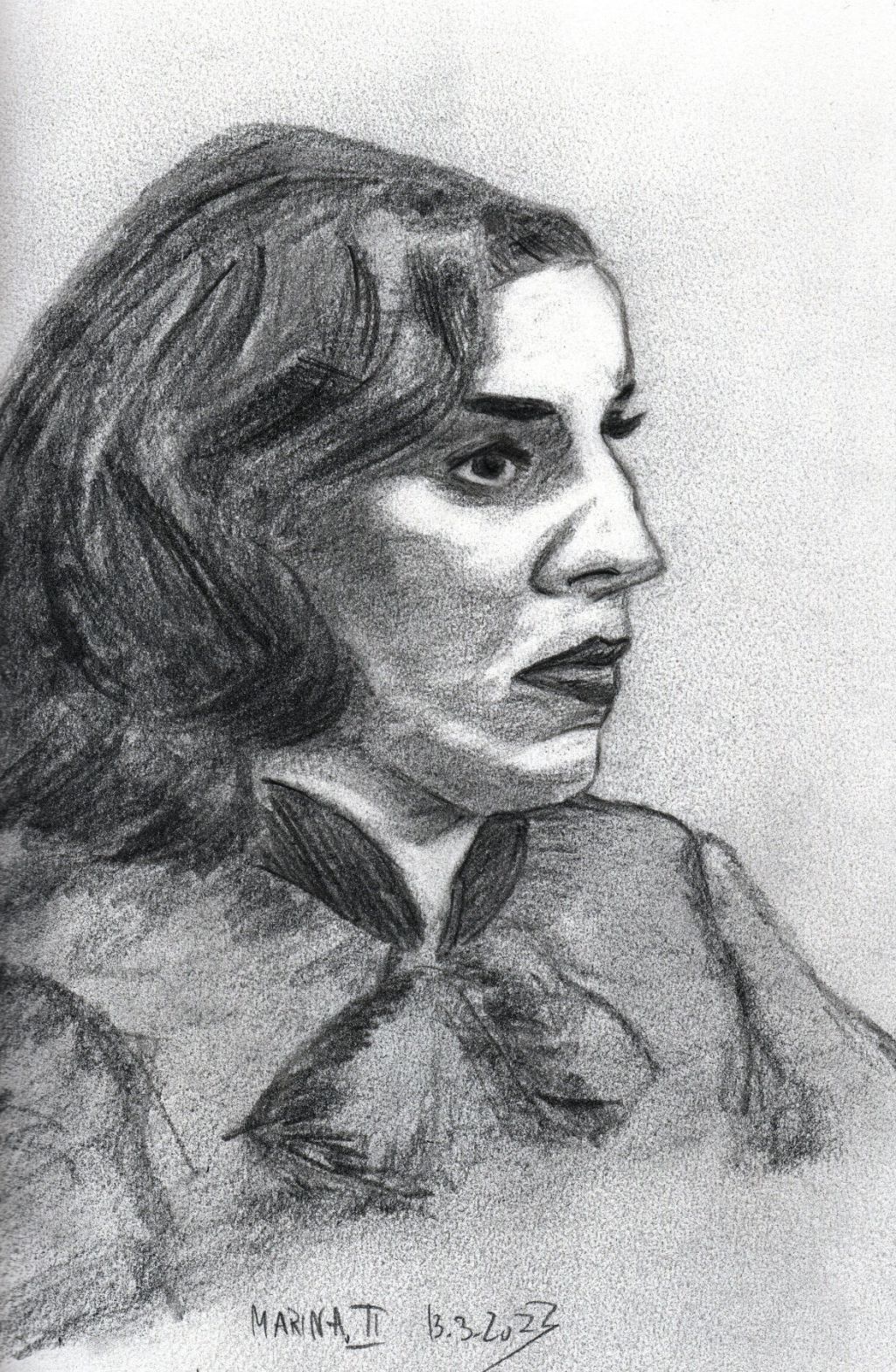 Aus meinem Portraitskizzenbuch.