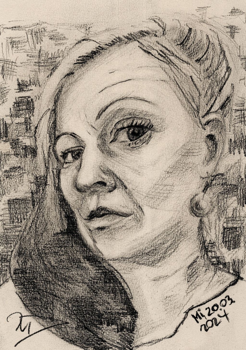 Wochenselbstportrait, vom gestrigen Mittwochabend, 20.03.2024