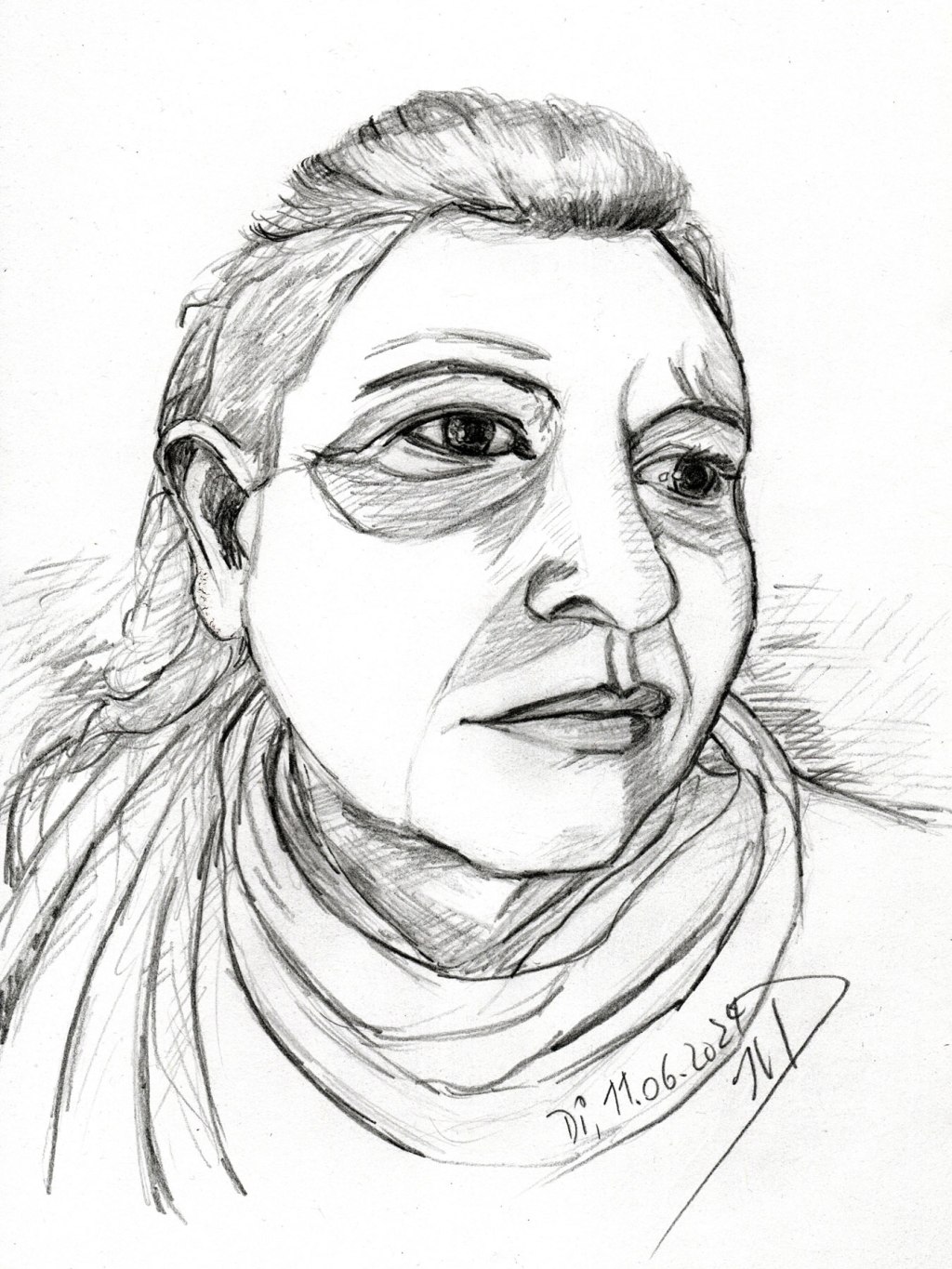 Wochenselbstportrait, am Mittwoch