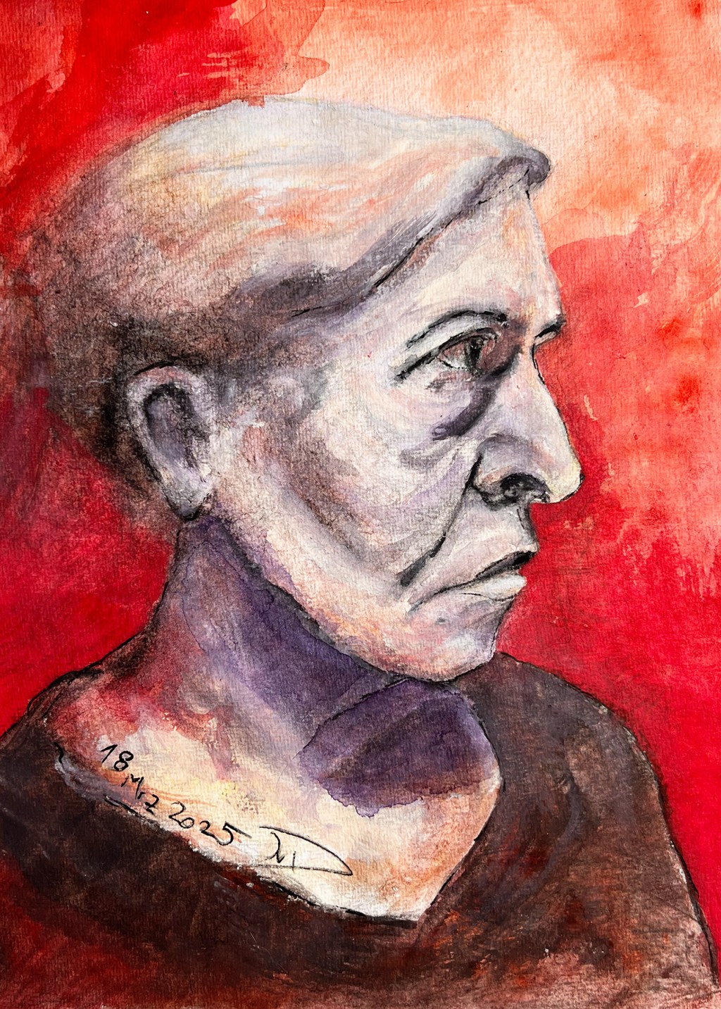 März 2025. Ein Fiebertraum.&nbsp;Selbstportrait